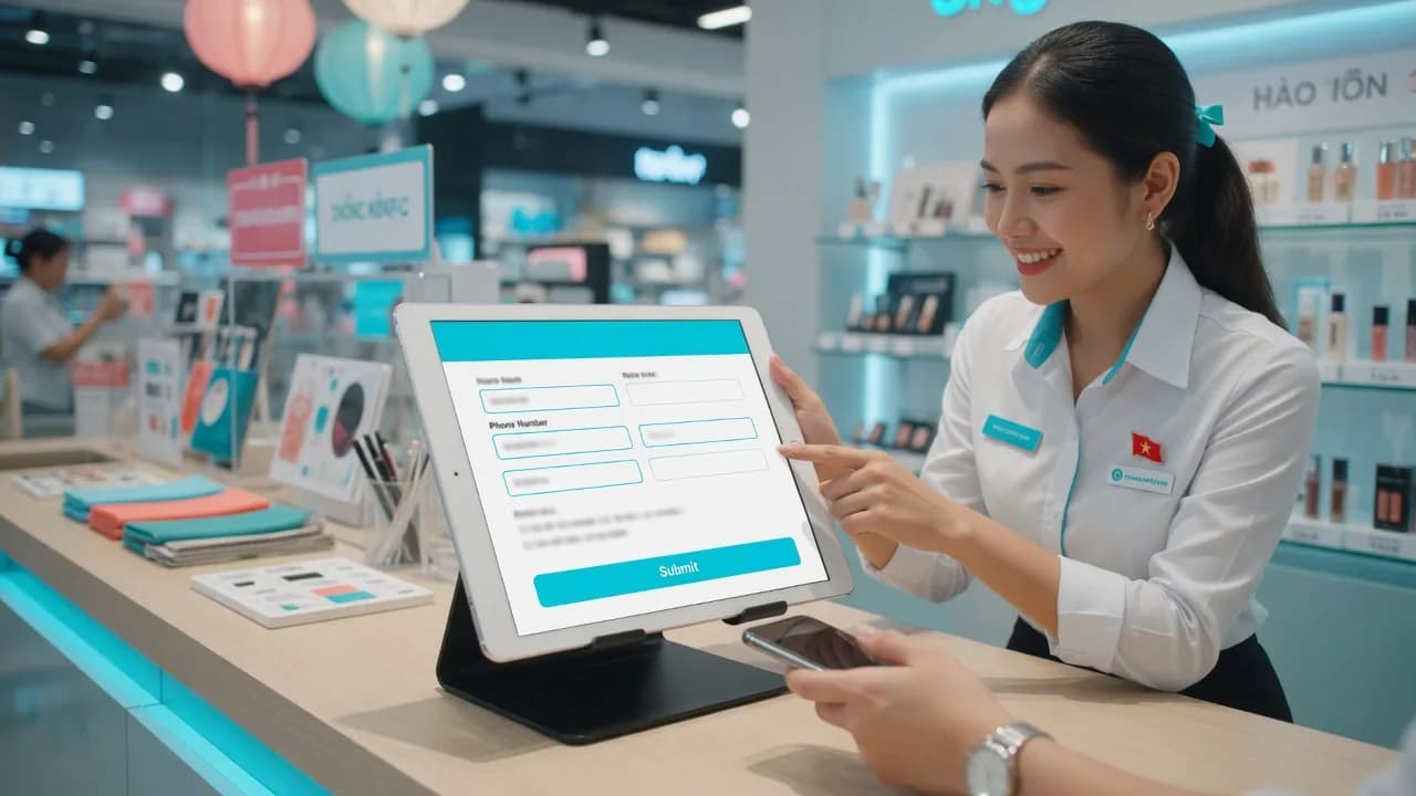 Thu thập lead tại điểm bán