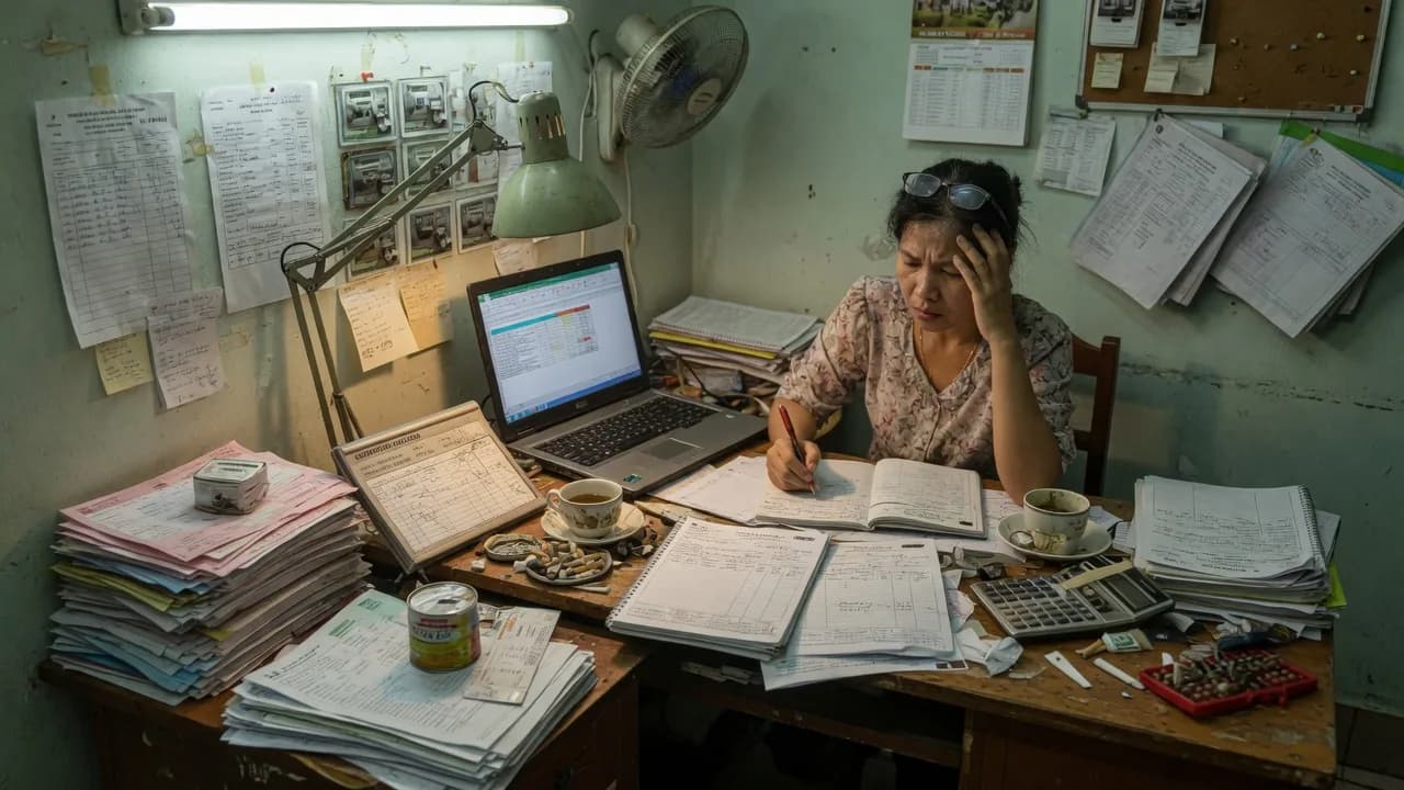 Chủ trọ tính điện nước Excel cuối tháng