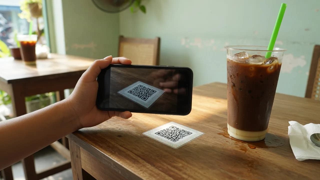 Khách quét QR order tại quán