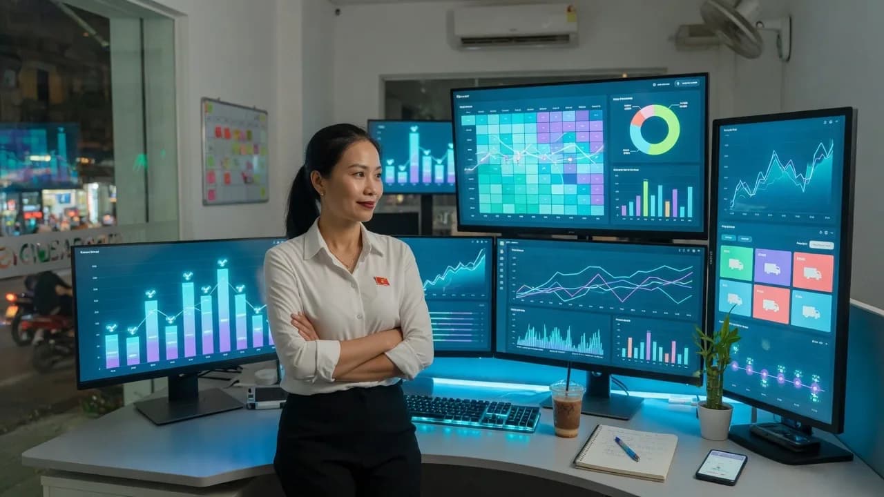 Dashboard vận hành bán hàng Cshop