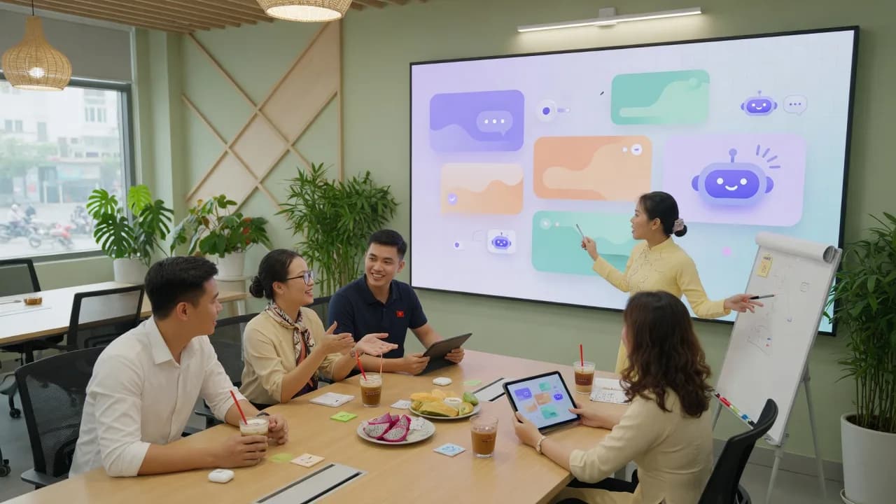 Pilot team dùng chatbot