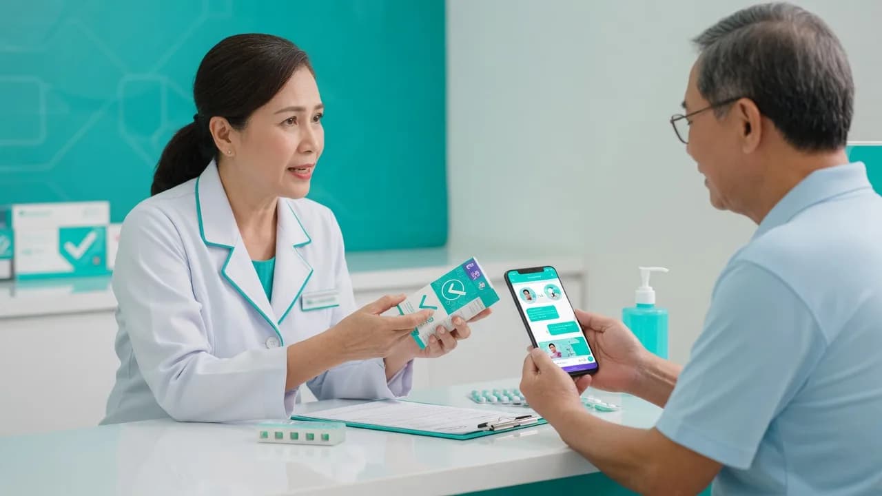 Dược sĩ tư vấn và chăm sóc khách qua Zalo