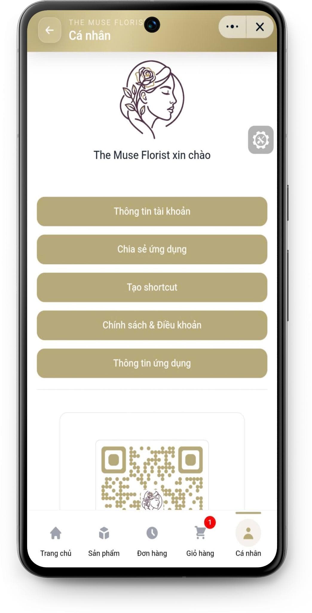 Màn Hình Cài Đặt